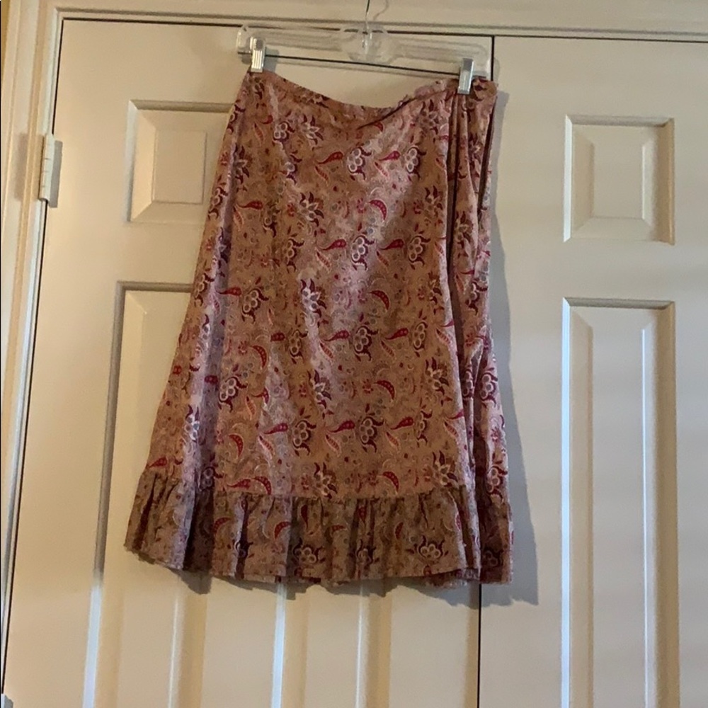 Vintage Gap paisley a-line skirt